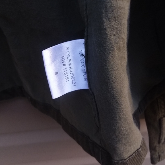 See You Monday Sz S Military Army Green Denim Jack - Picture 4 of 13